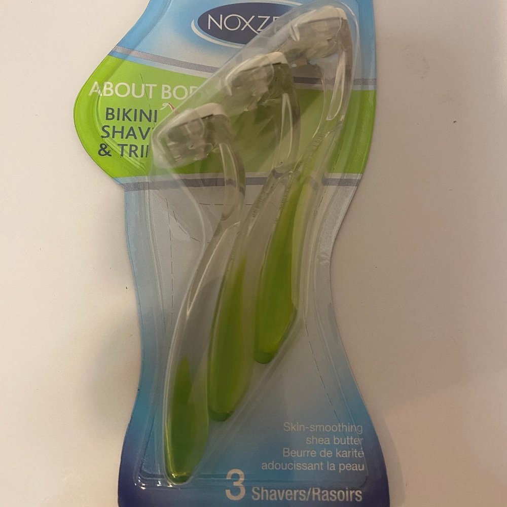 Noxzema About Body Bikini Shave & Trim Skin-Smoothing Shea butter 3 Shavers